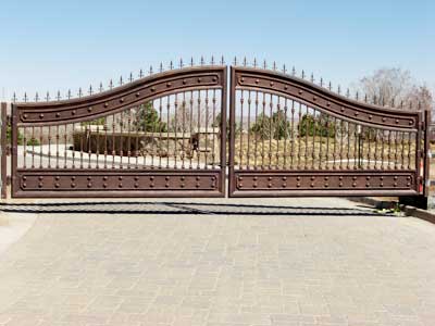 Iron Driveway Gate