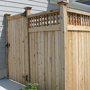 Wood Privacy Gate